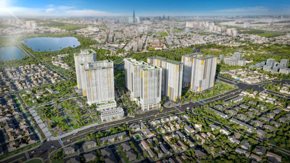 Phối cảnh dự án Bcons City đường Thống Nhất